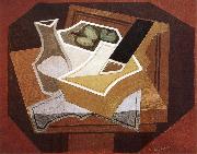 Juan Gris Guitar apple and water bottle oil painting picture wholesale